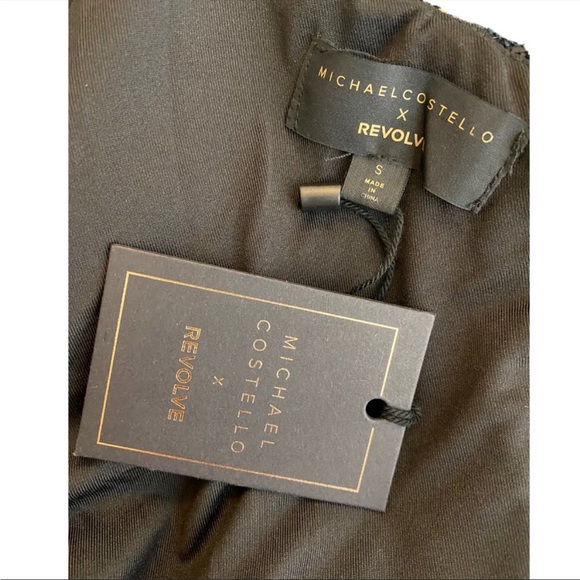 Michael Costello x Revolve Sequins One Shoulder Side Slit Terri Gown - Picture 12 of 12